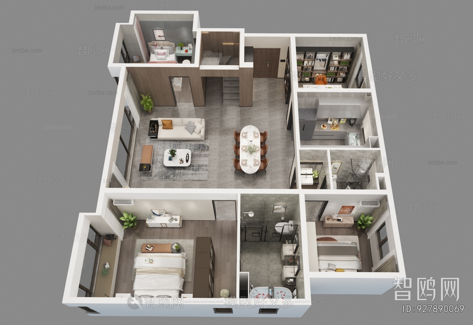 Modern A Bird's-eye View Of Home Decoration