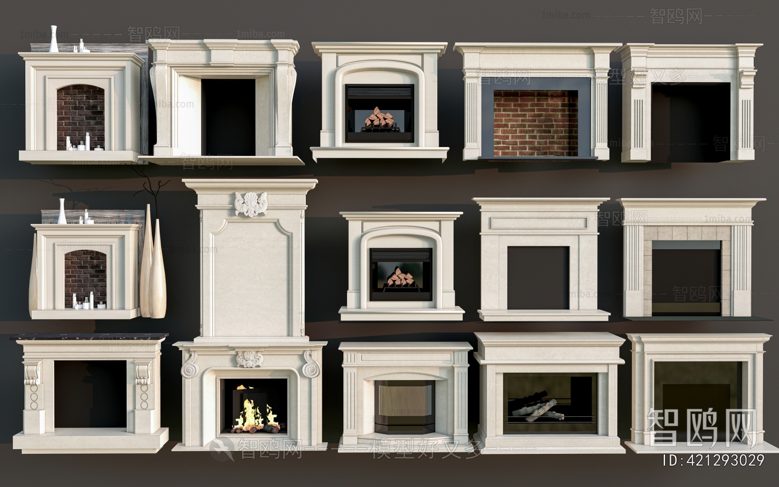 European Style Fireplace