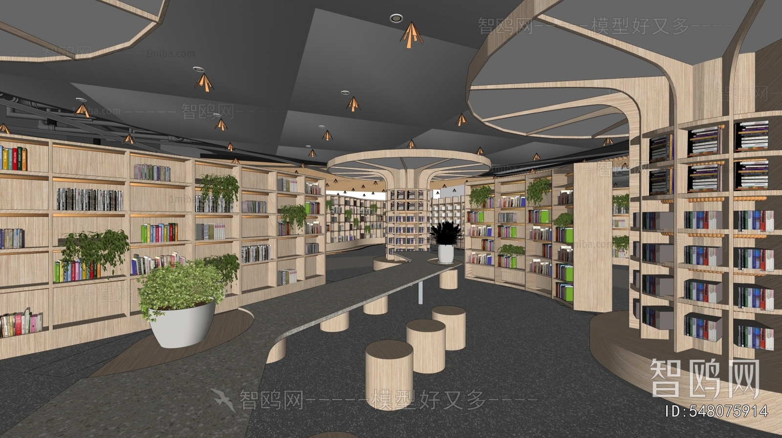 Modern Bookstore Book Bar