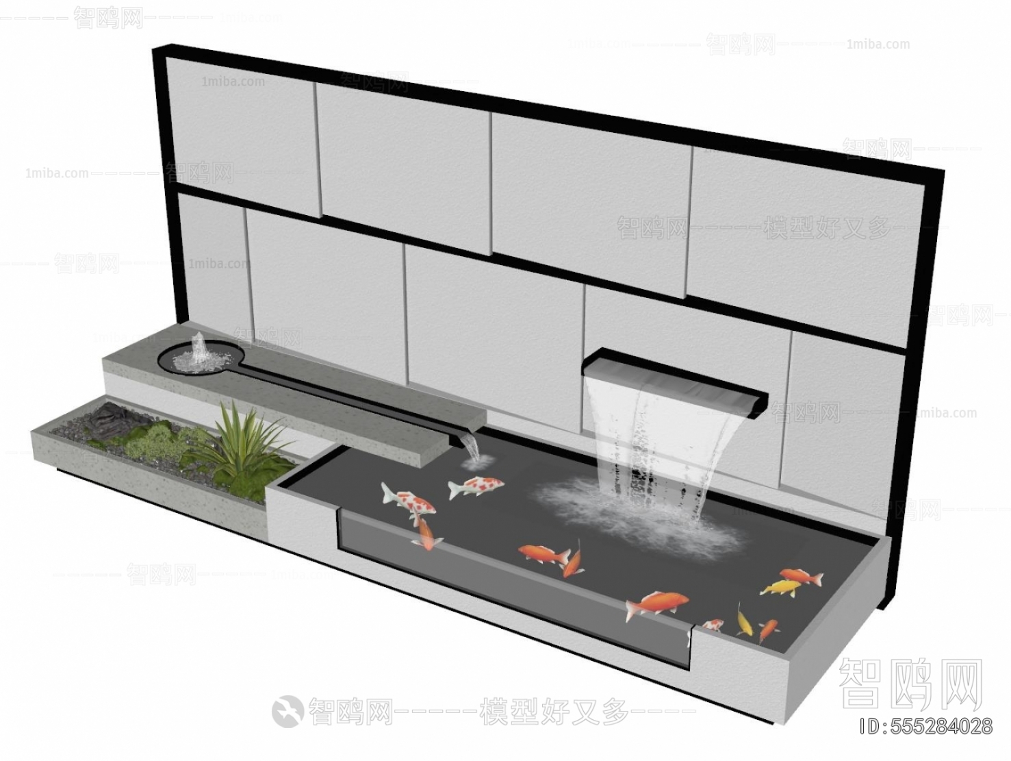 Modern Rockery Waterscape