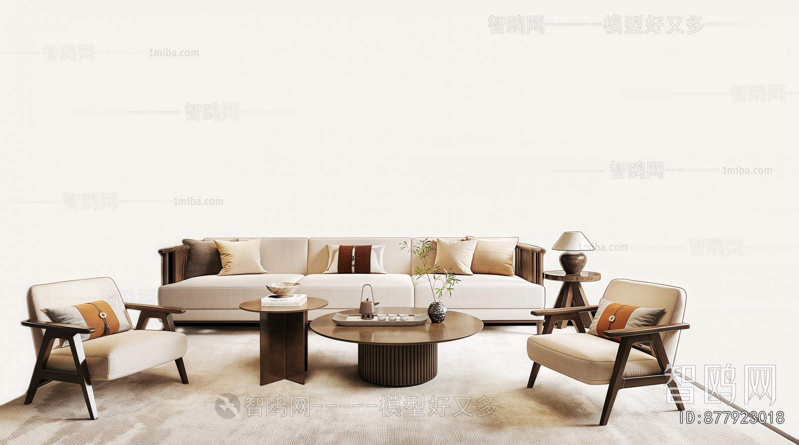 New Chinese Style Sofa Combination