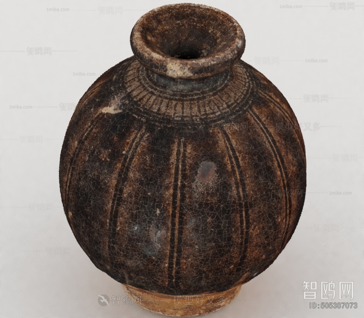 Wabi-sabi Style Clay Pot