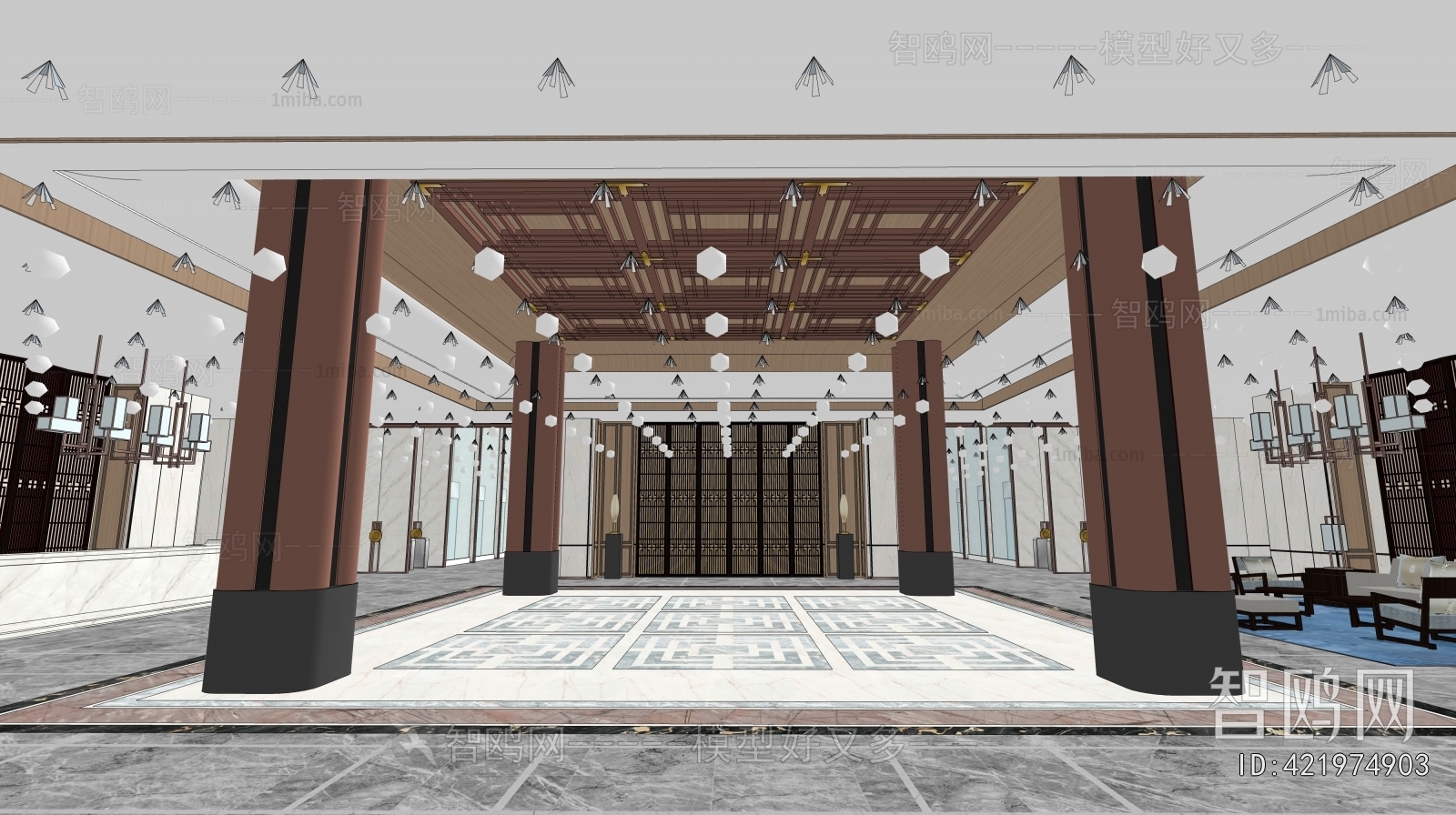 New Chinese Style Lobby Hall