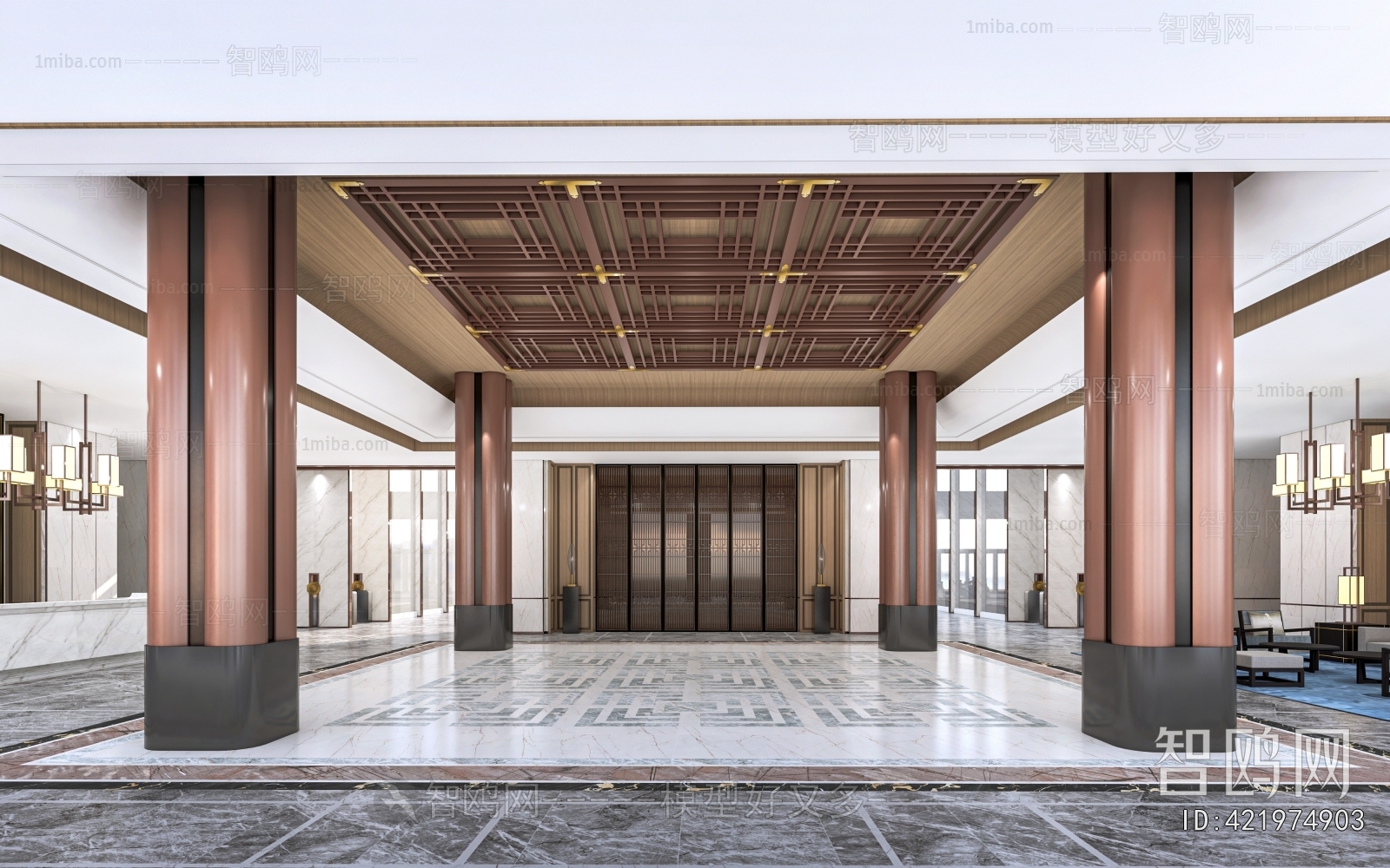 New Chinese Style Lobby Hall