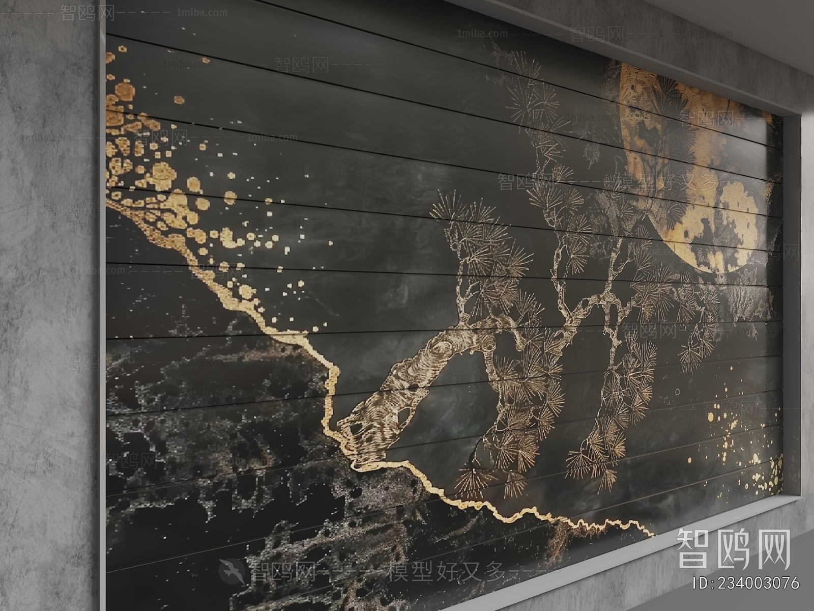 New Chinese Style TV Wall