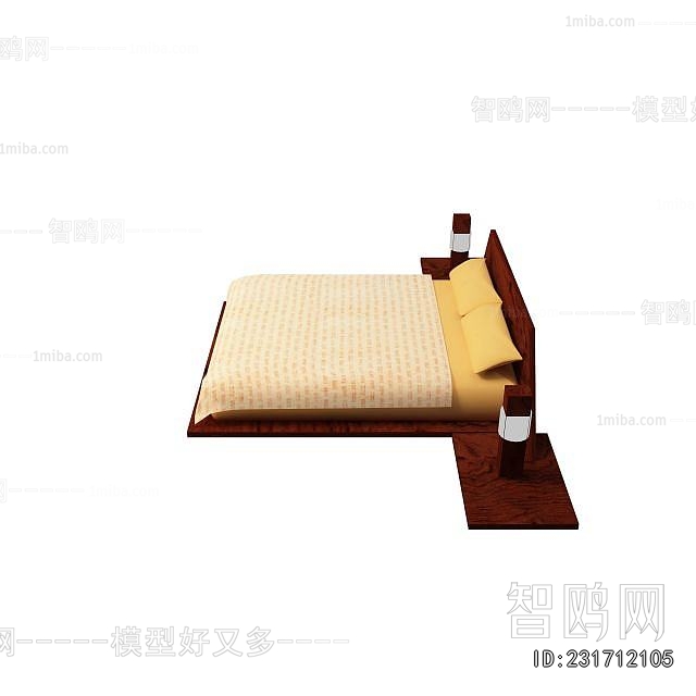 New Chinese Style Double Bed