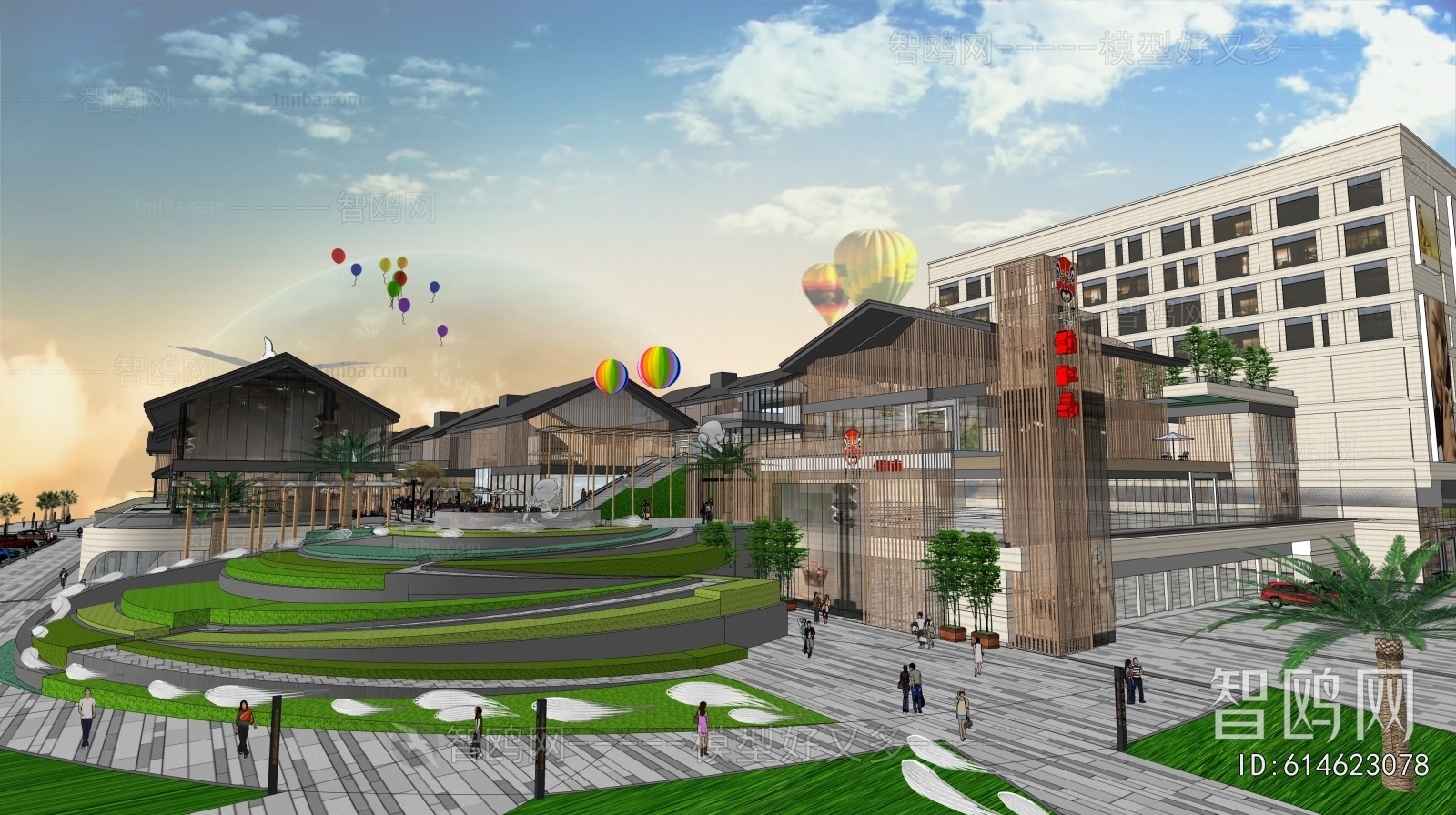 New Chinese Style Commercial Street