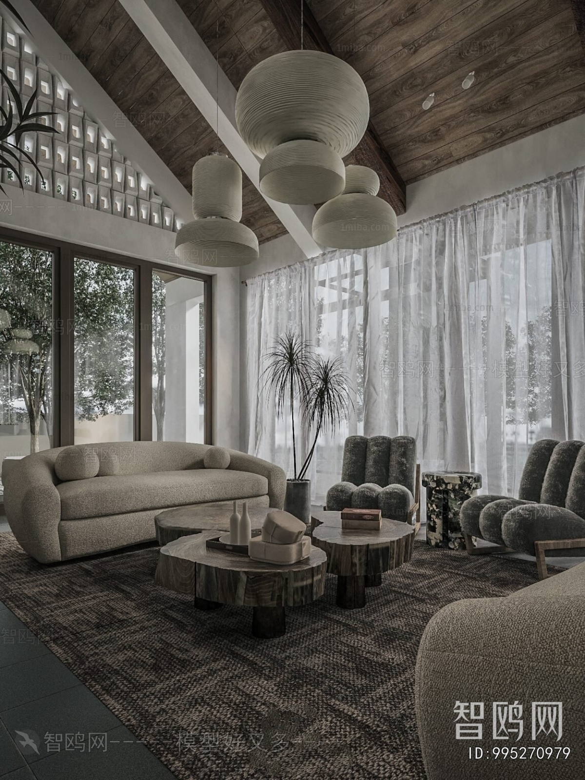 Wabi-sabi Style Dining Room