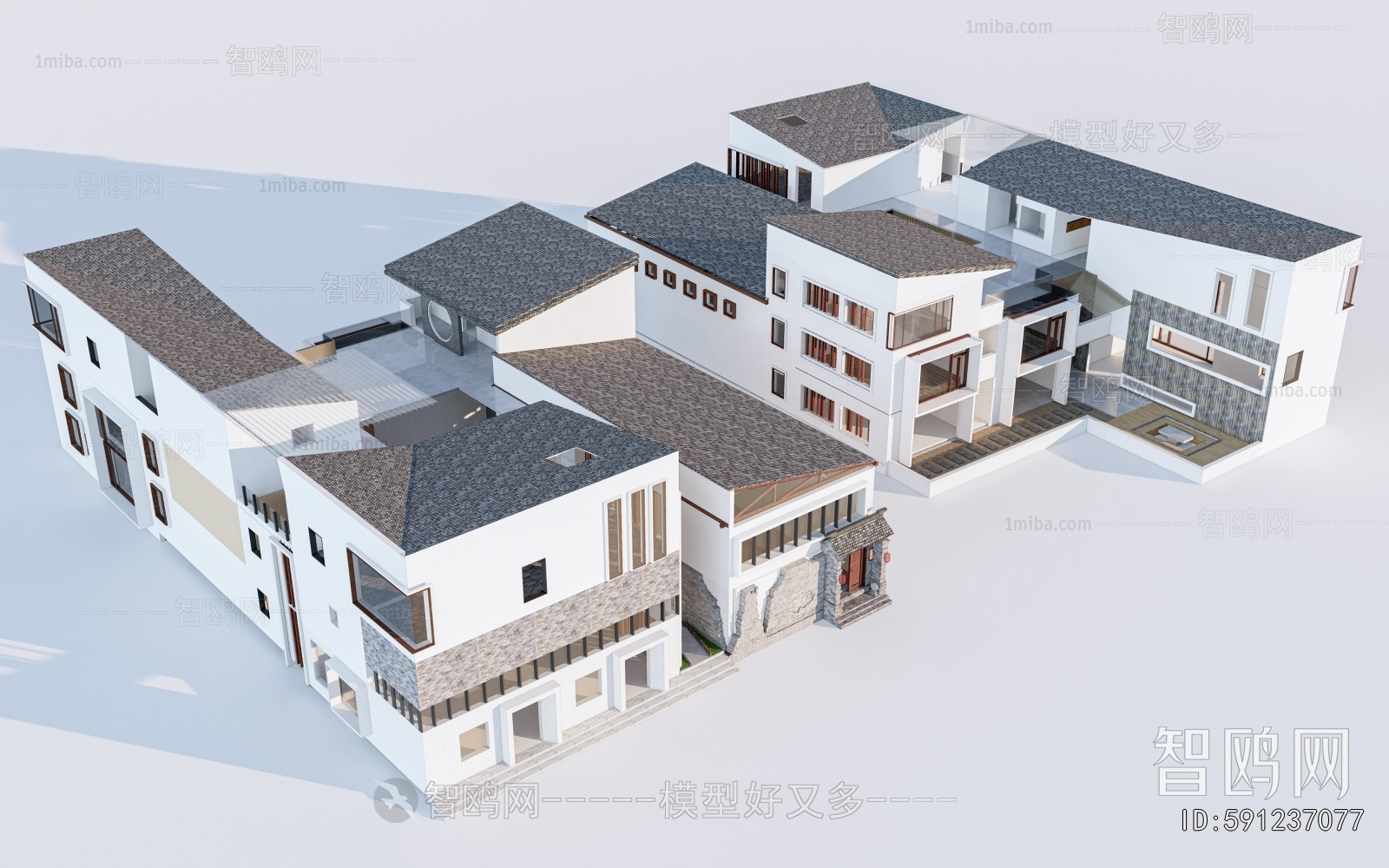 New Chinese Style Architecture Of Artistic Style
