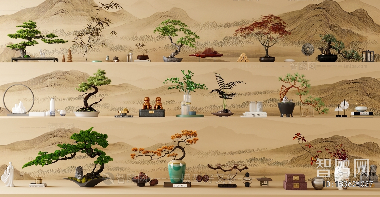 New Chinese Style Bonsai