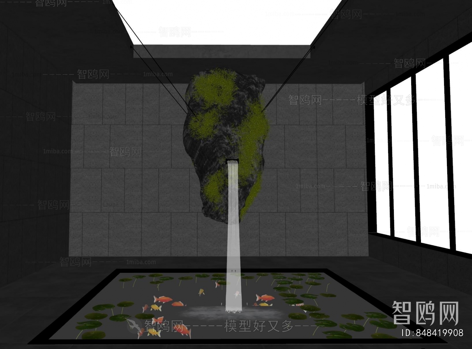 New Chinese Style Rockery Waterscape