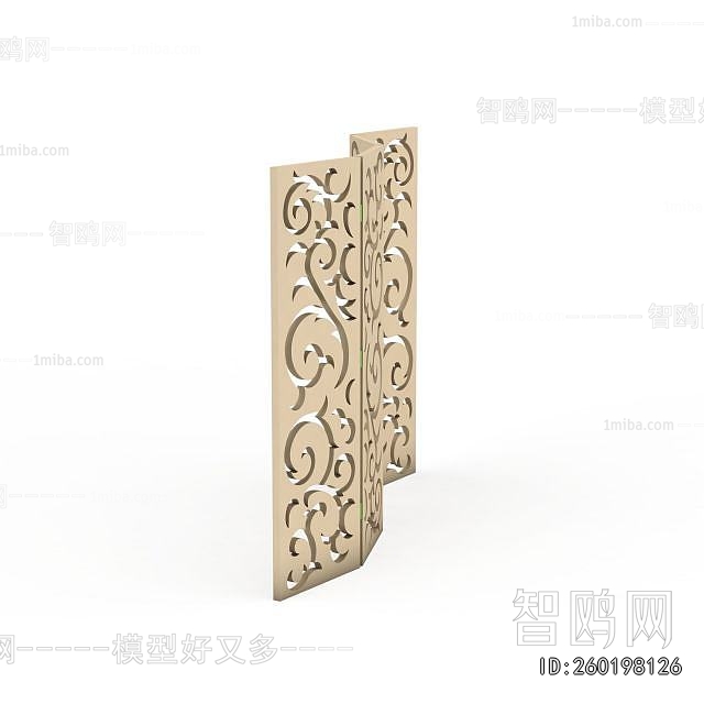 New Chinese Style Metal Screen Partition