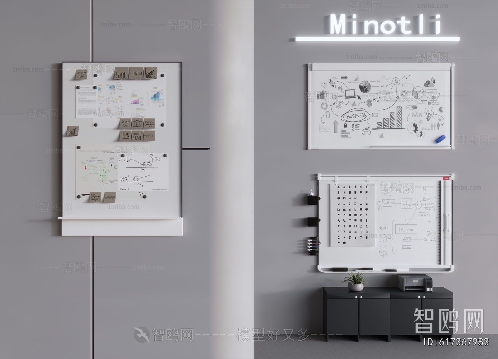 Modern Blackboard/whiteboard