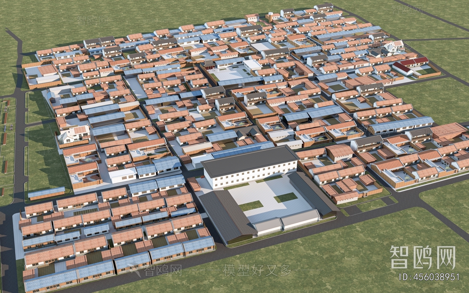 Modern Architectural Bird's-eye View Planning