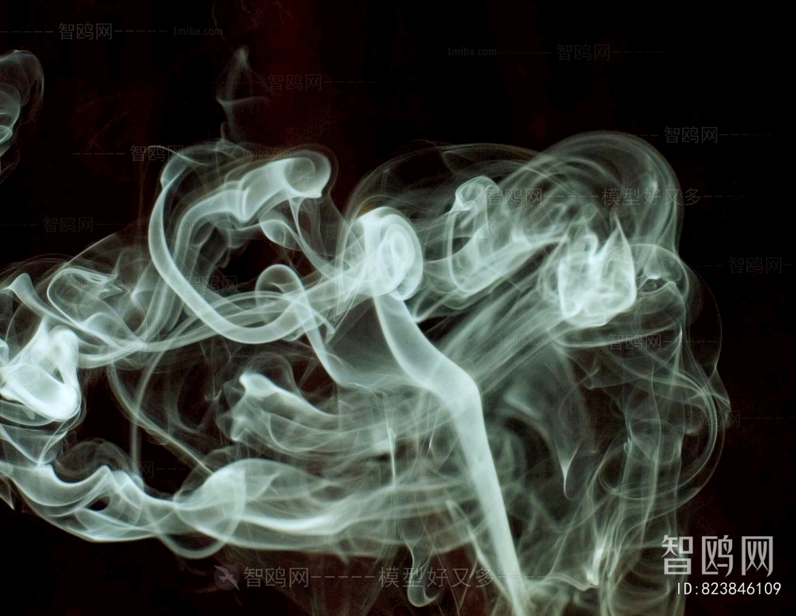 烟雾雾气烟圈烟雾线