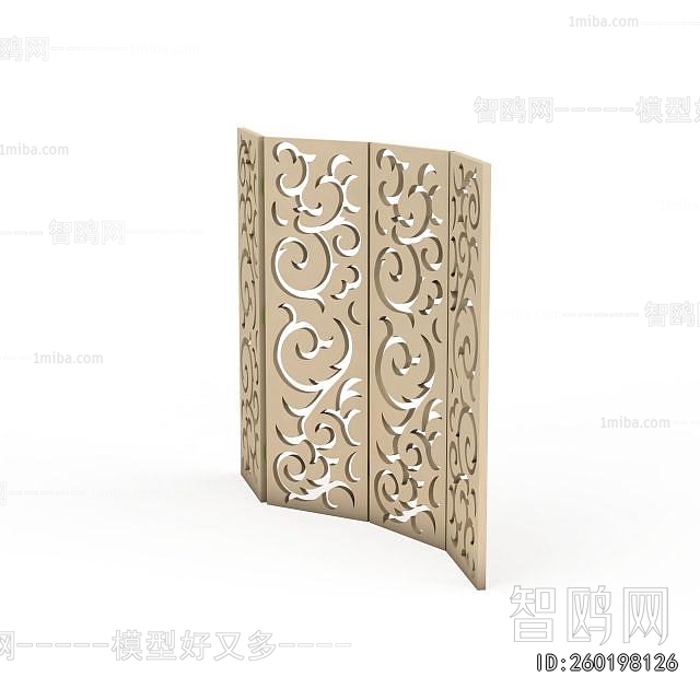 New Chinese Style Metal Screen Partition