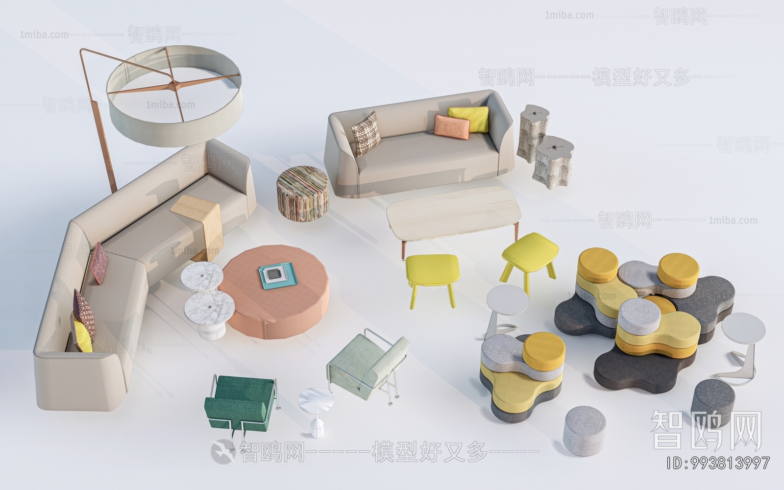 Modern Card Seat Sofa