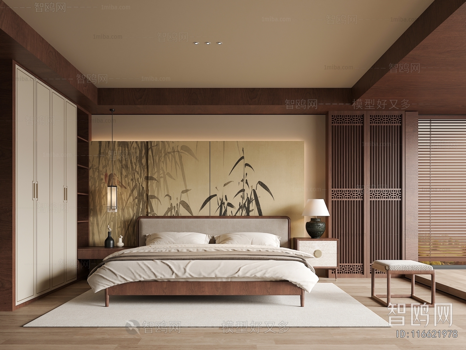 New Chinese Style Bedroom