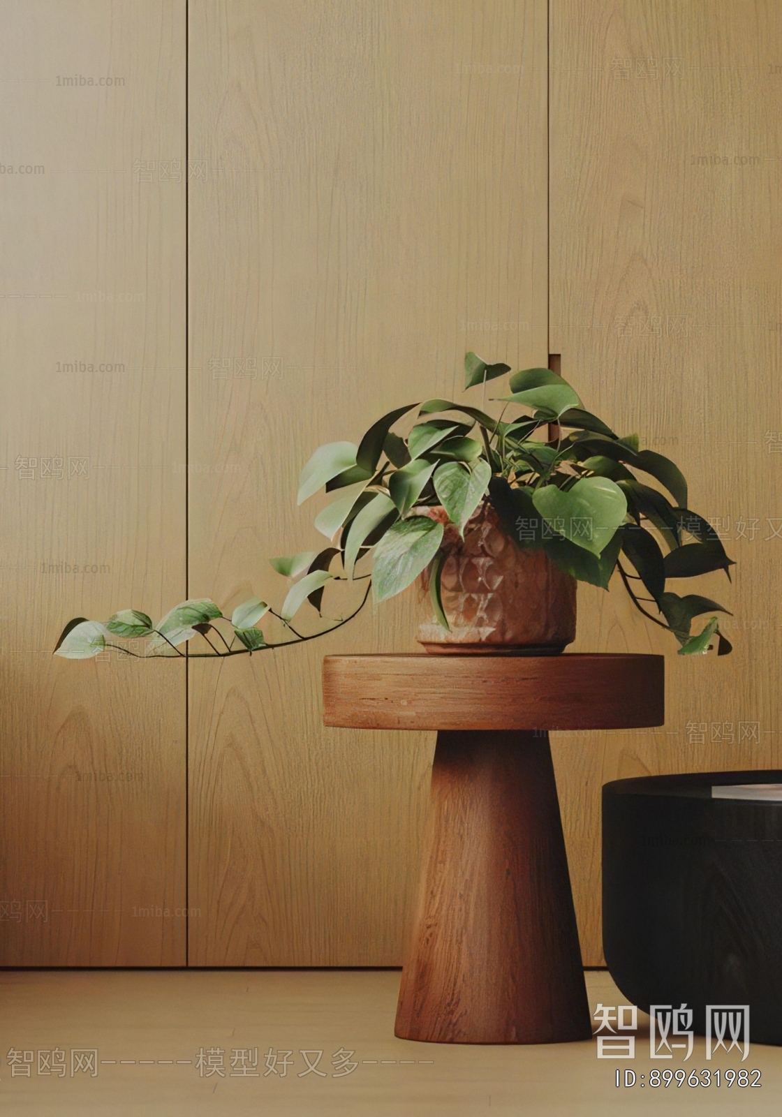 Modern Potted Green Plant