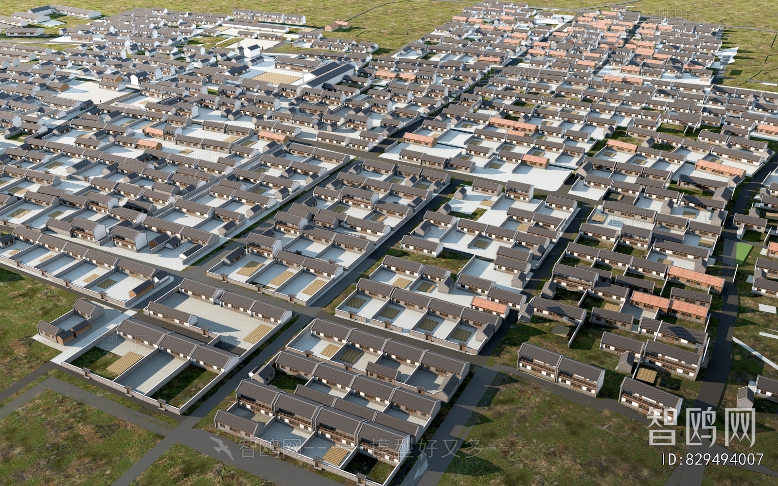 Modern Architectural Bird's-eye View Planning