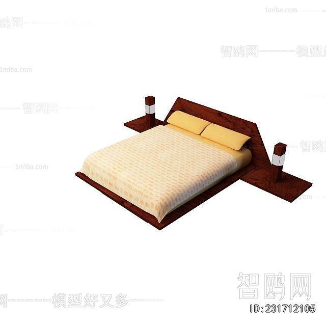 New Chinese Style Double Bed
