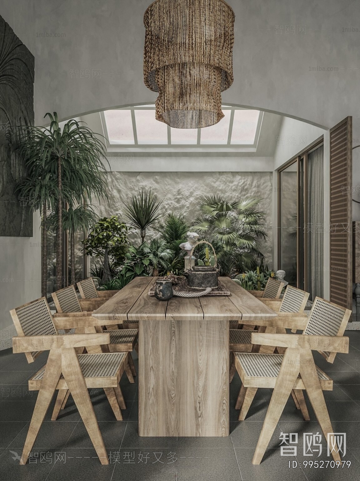 Wabi-sabi Style Dining Room