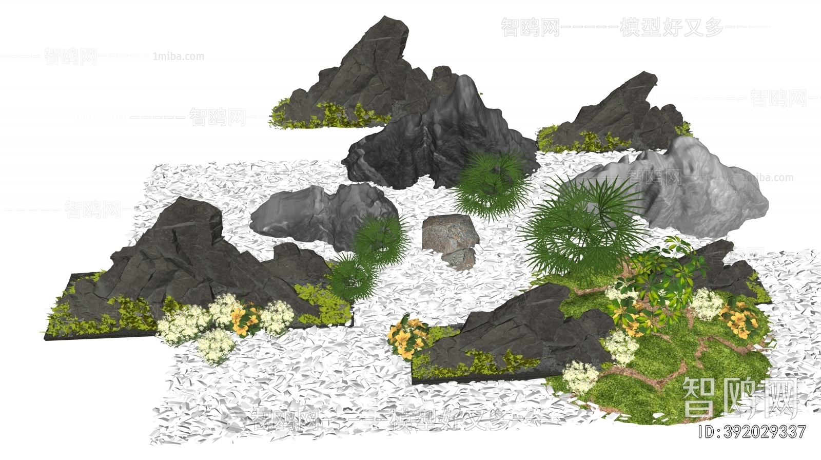 New Chinese Style Rockery Waterscape