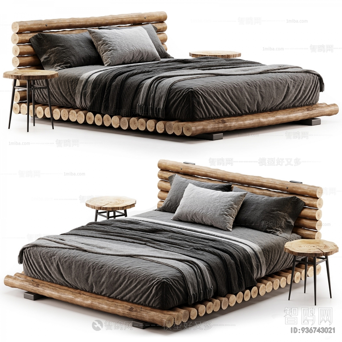 Nordic Style Double Bed