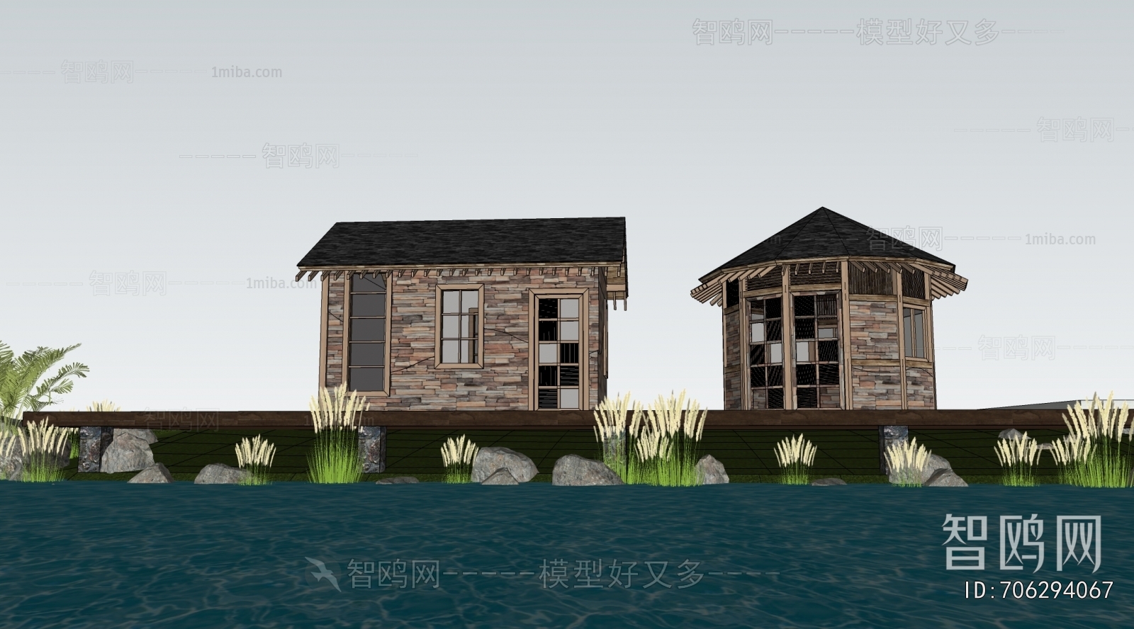 New Chinese Style Building Appearance
