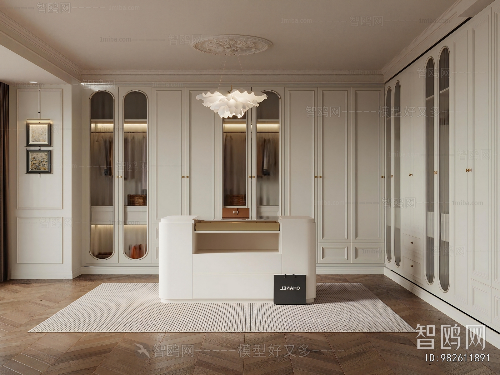 French Style Clothes Storage Area