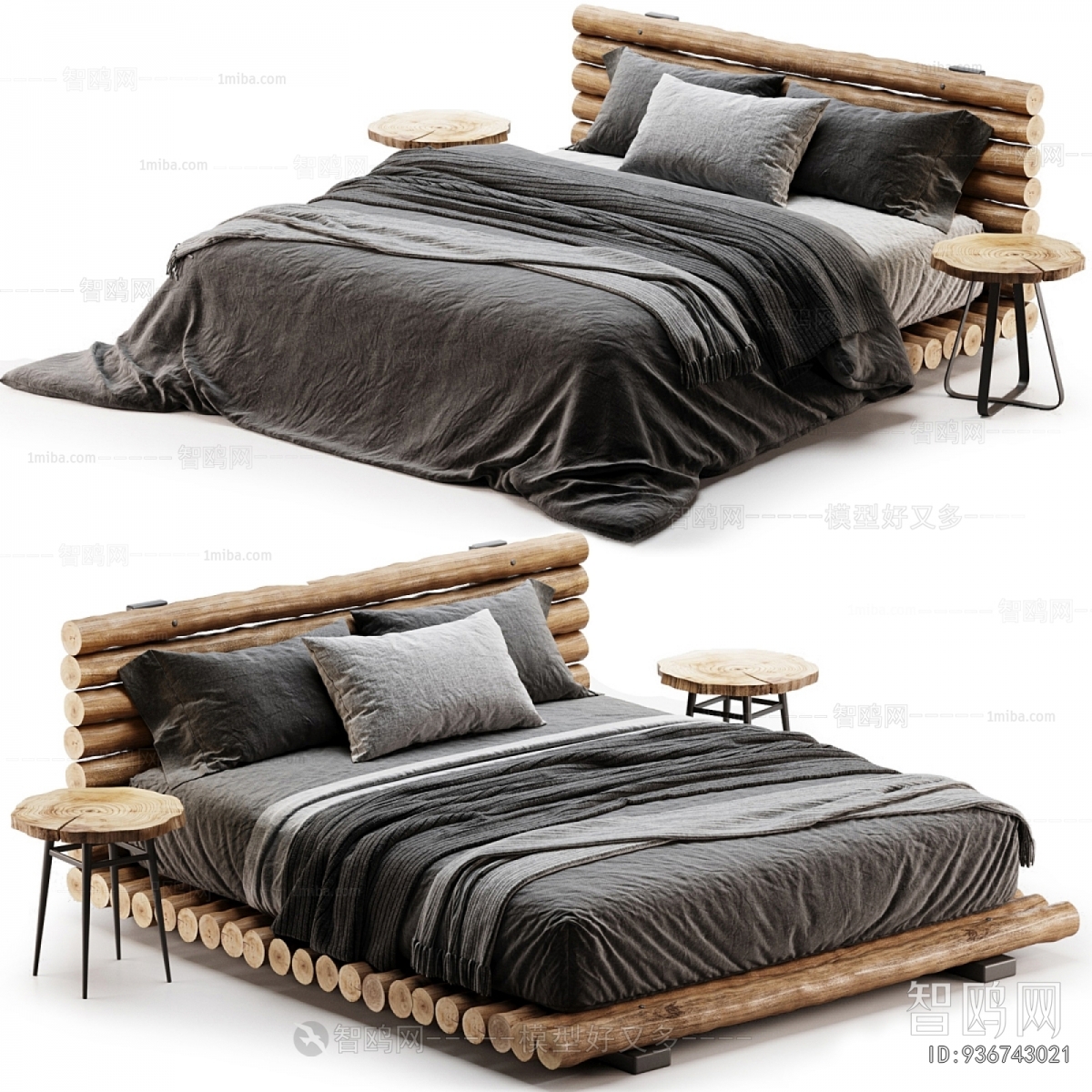 Nordic Style Double Bed