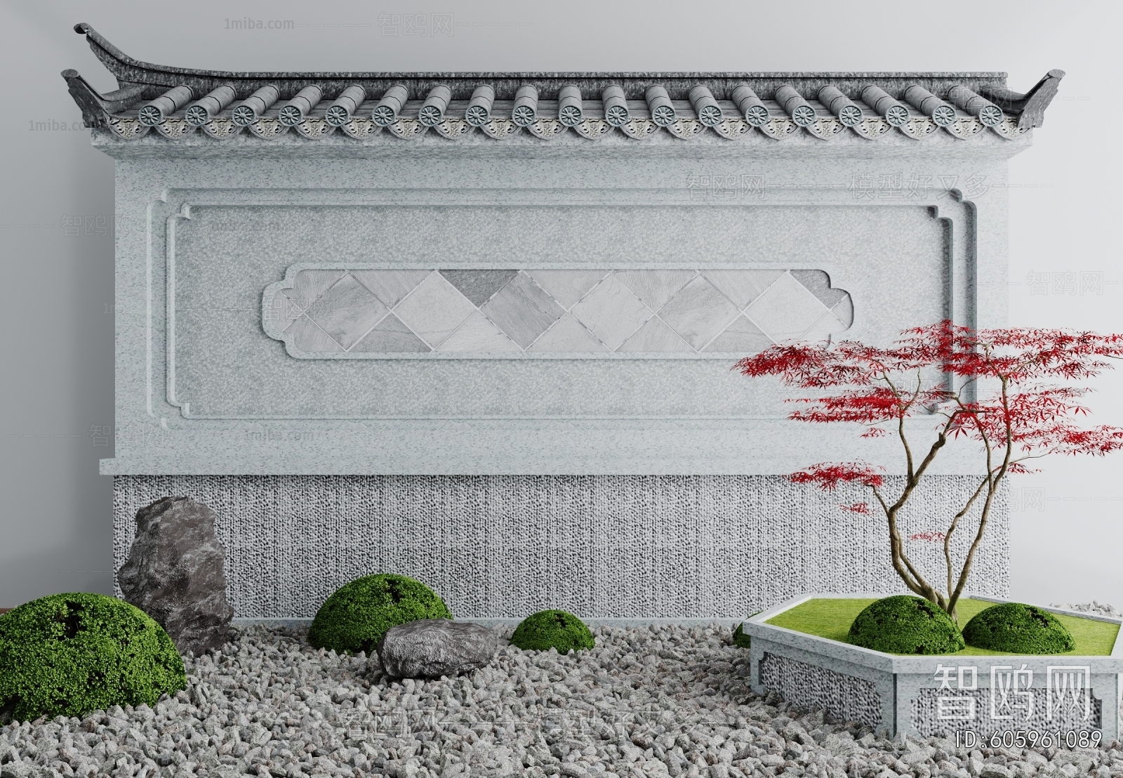 New Chinese Style Plant Landscaping