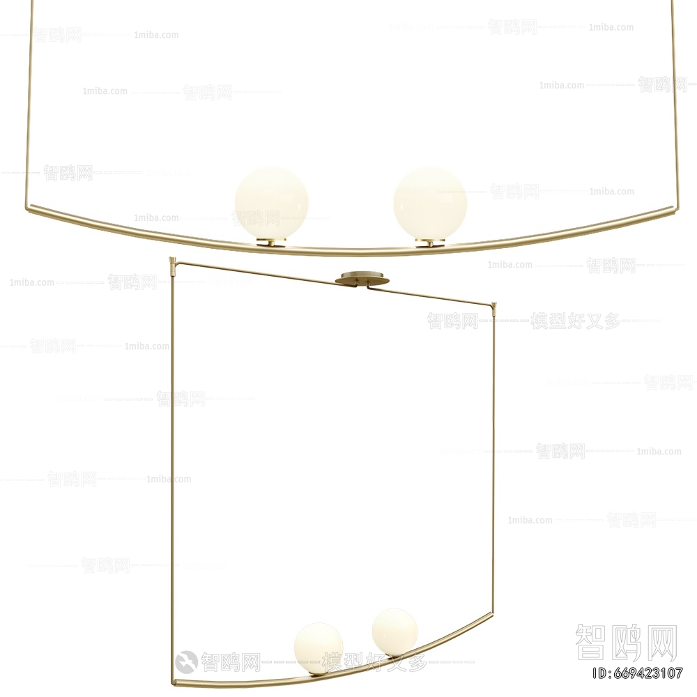 Modern Long Chandelier