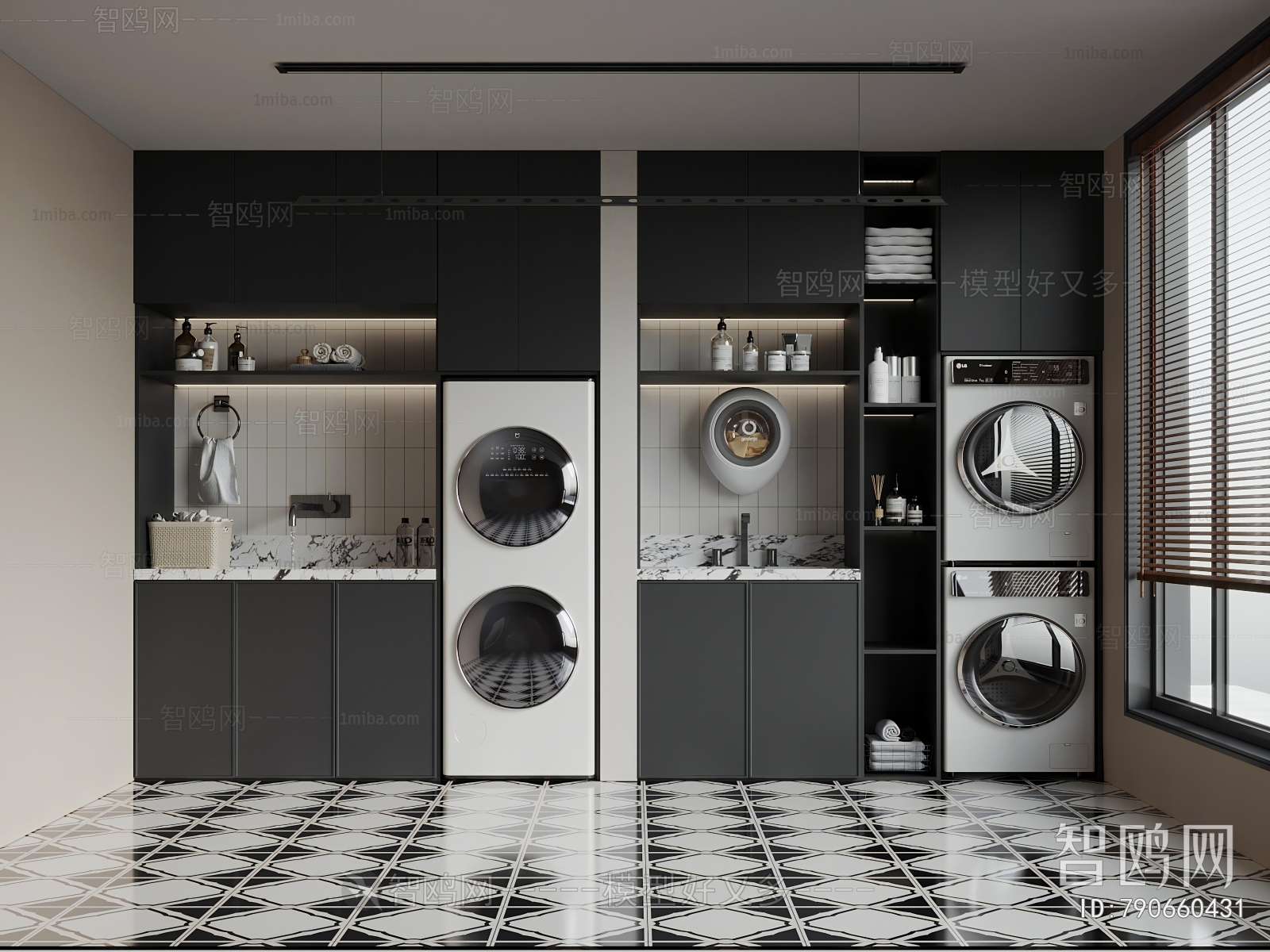 Modern Laundry Cabinet