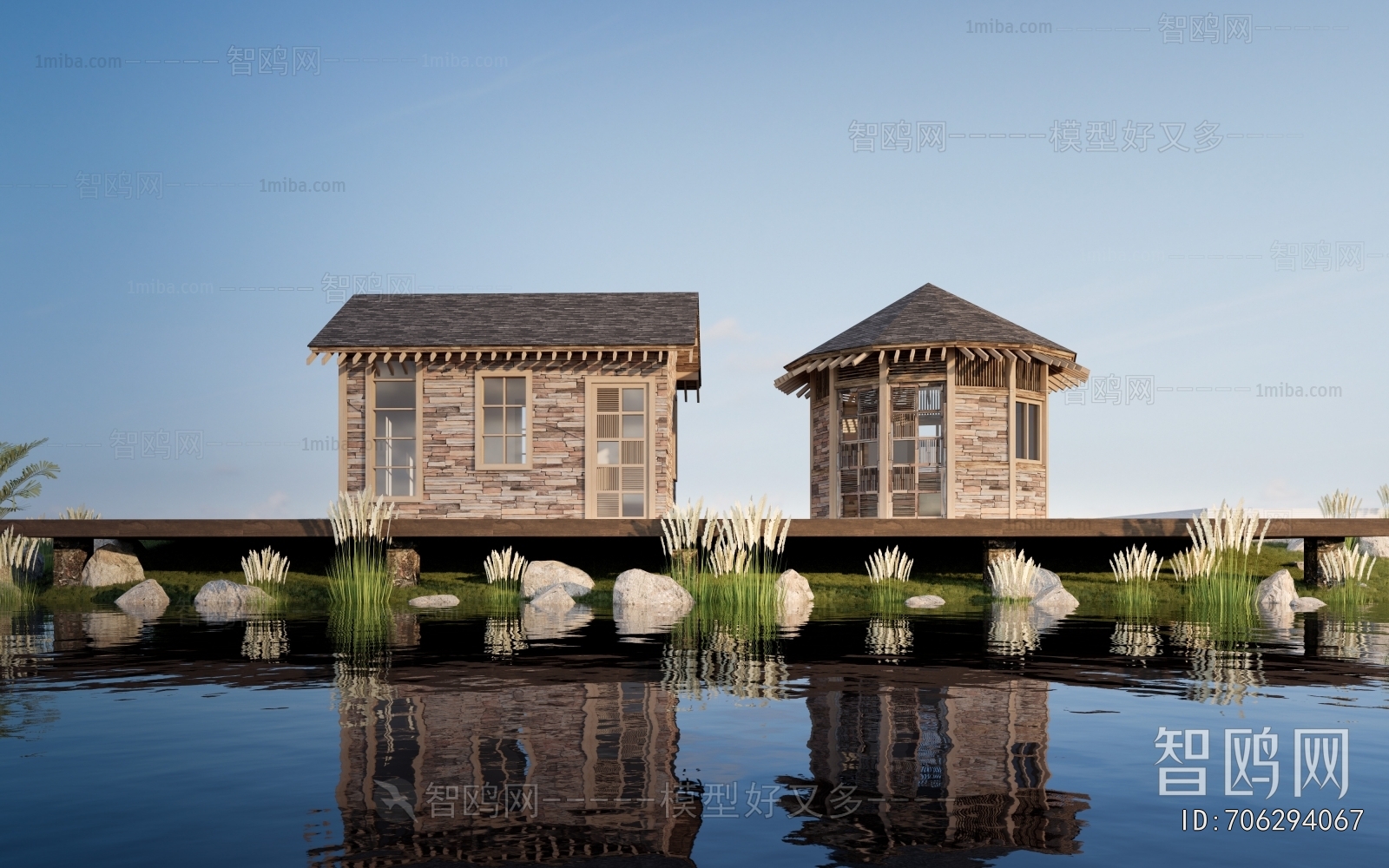 New Chinese Style Building Appearance