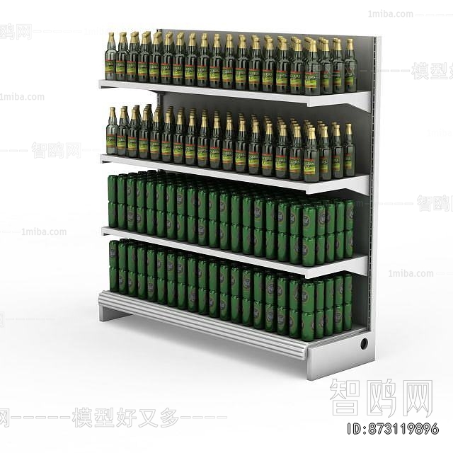 Modern Supermarket Shelf