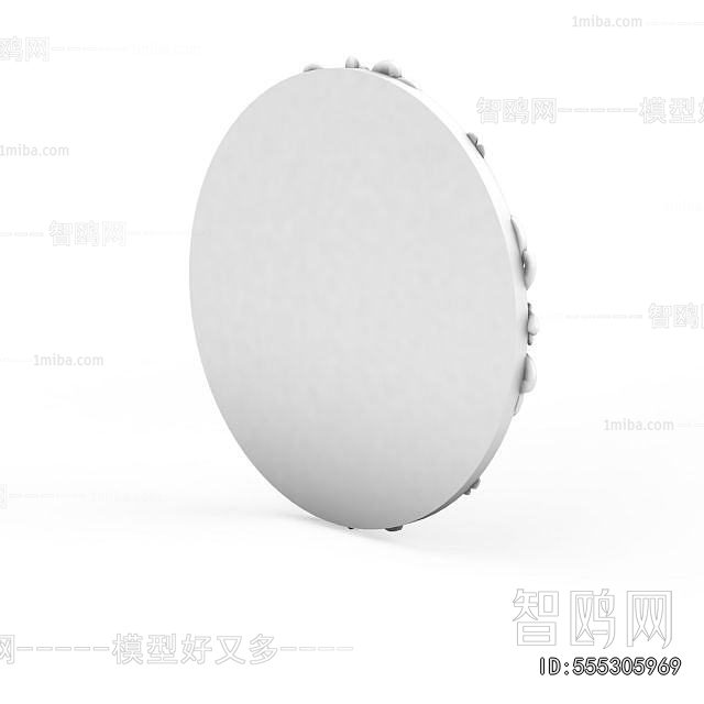 European Style Plaster Carved Top Plate