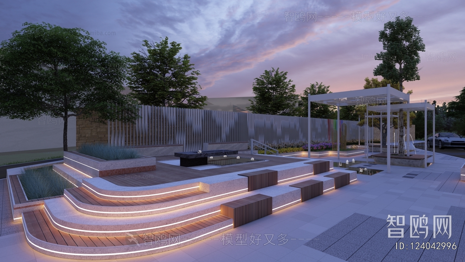 Modern Park Landscape