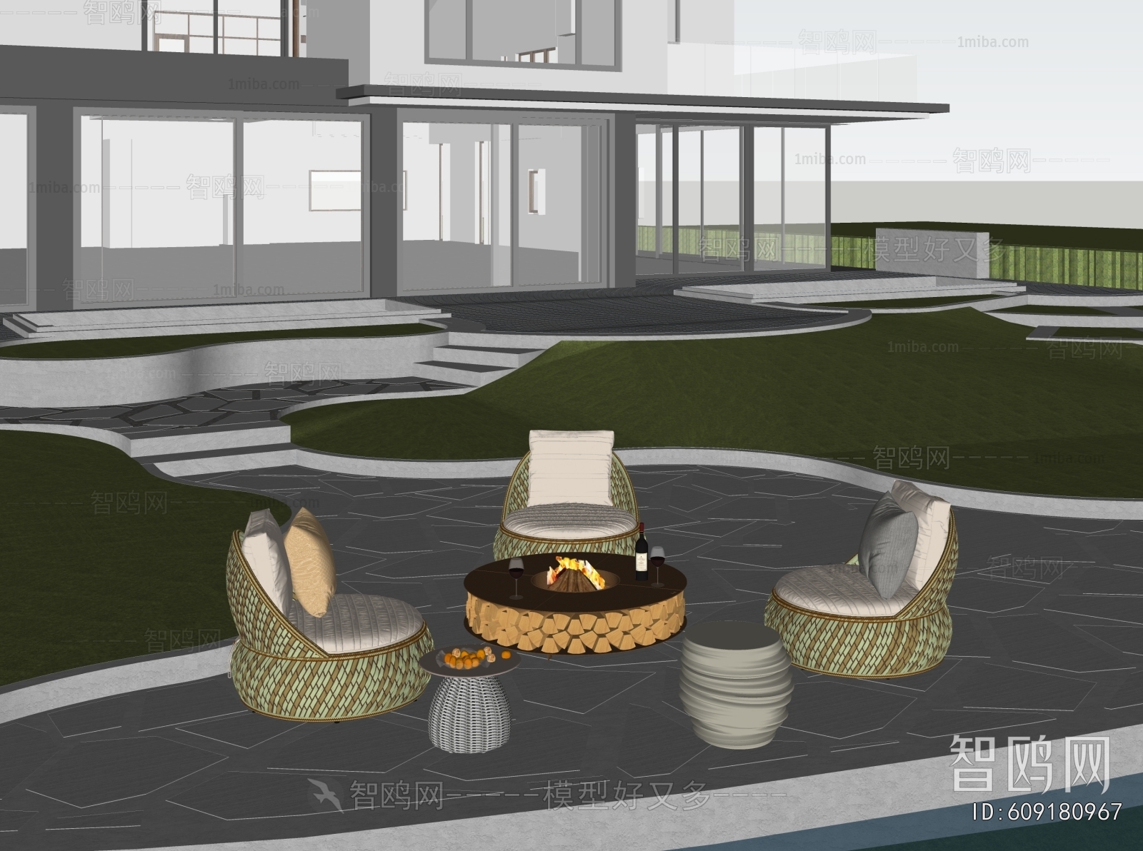 Modern Courtyard/landscape