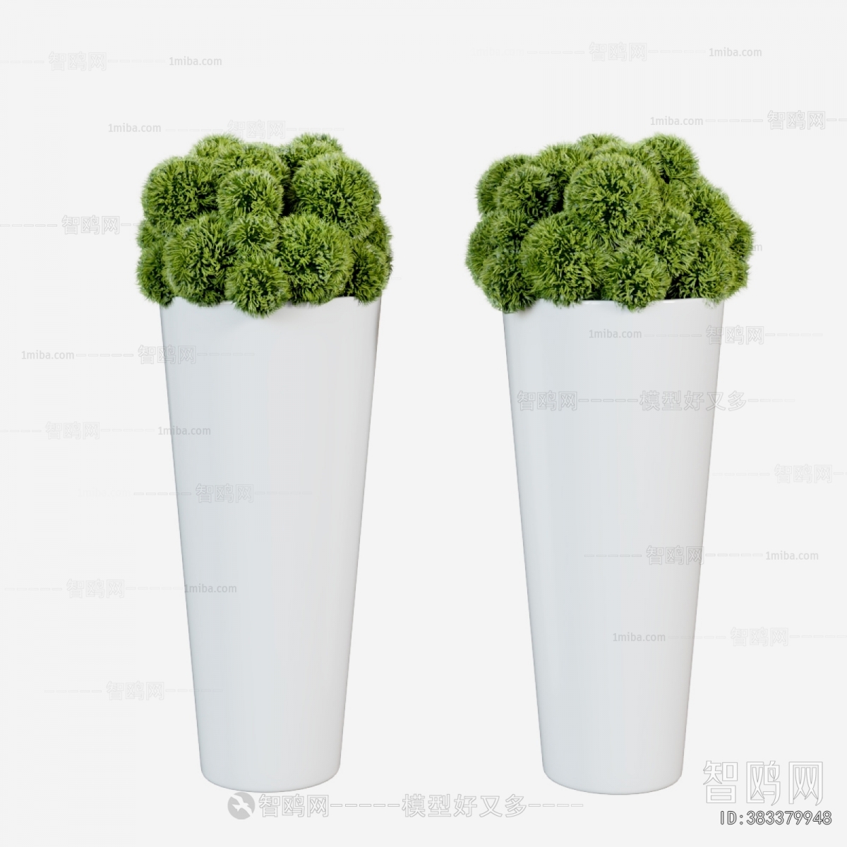 Modern Ground Green Plant Potted Plants