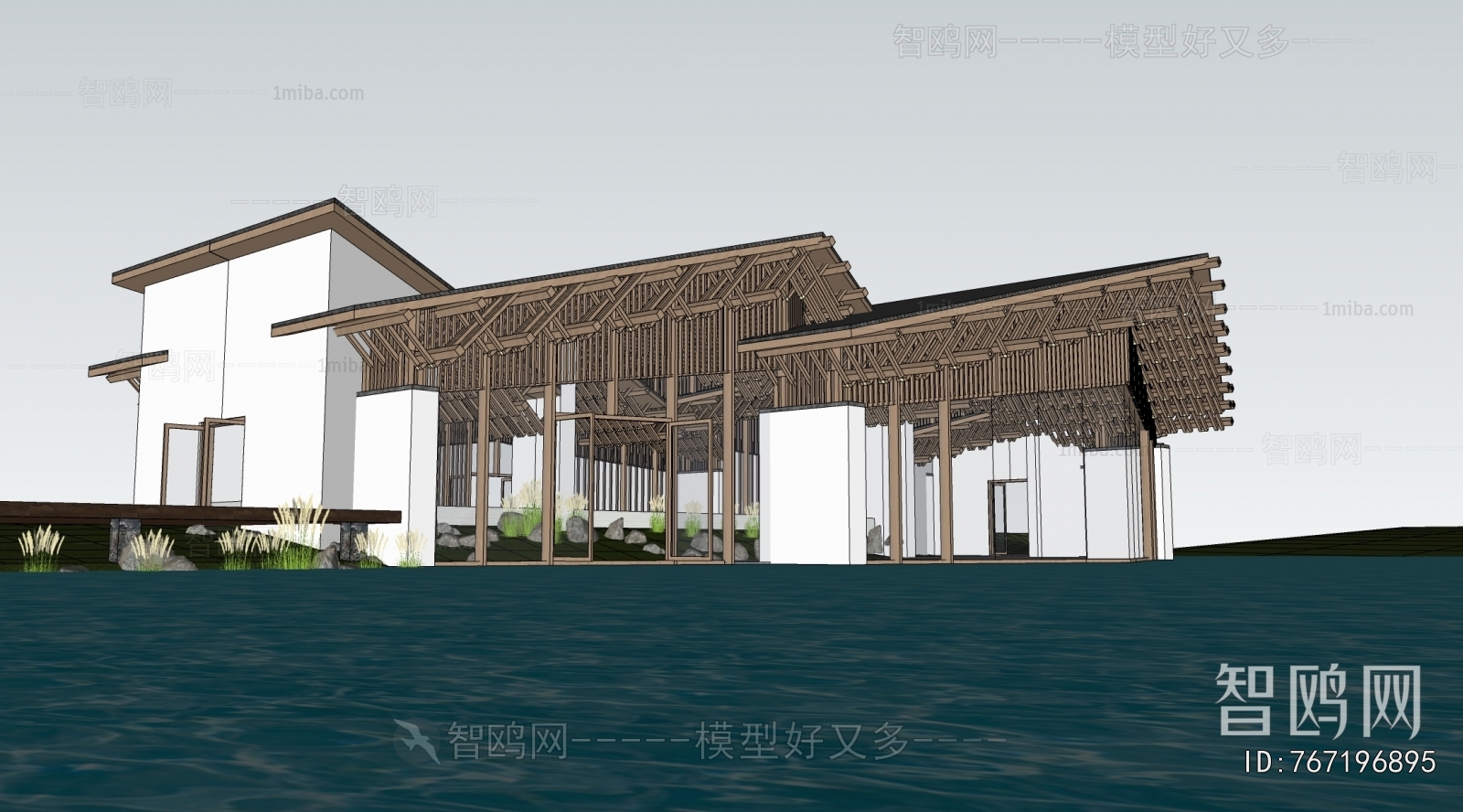 New Chinese Style Architecture Of Artistic Style