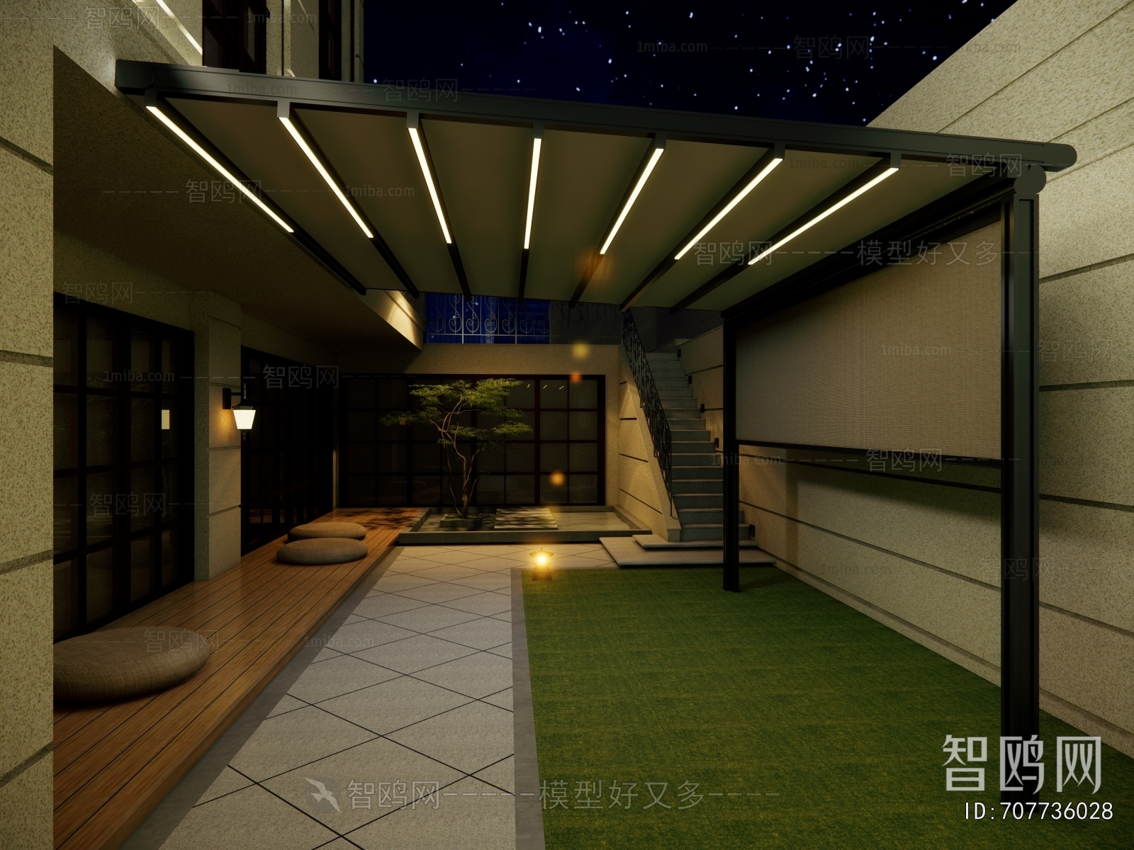 Modern Courtyard/landscape