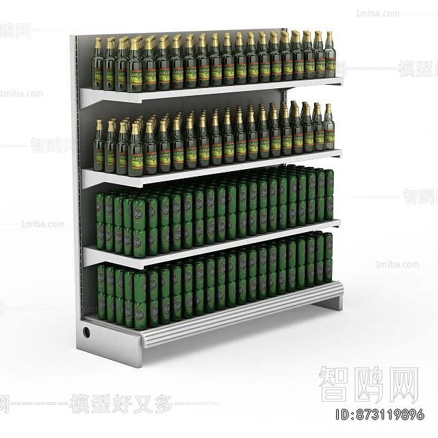 Modern Supermarket Shelf