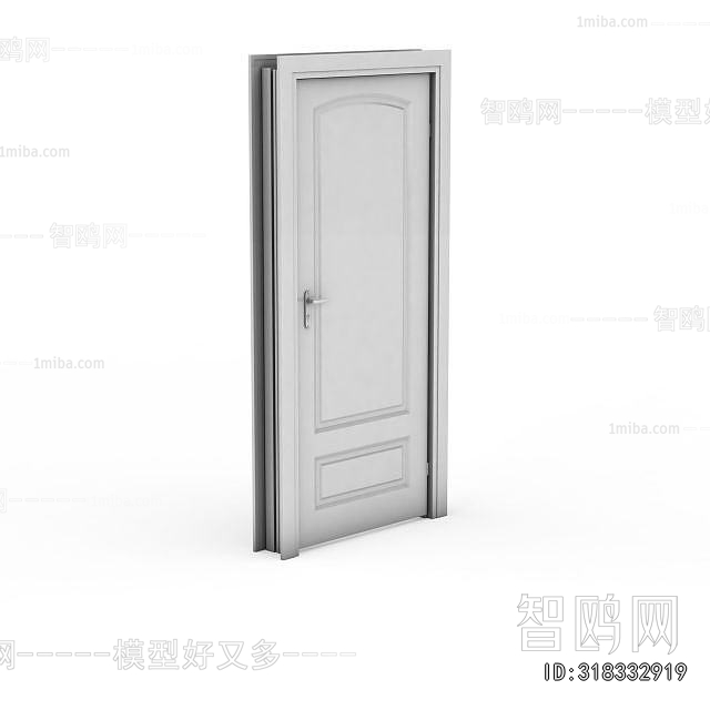 Simple European Style Single Door