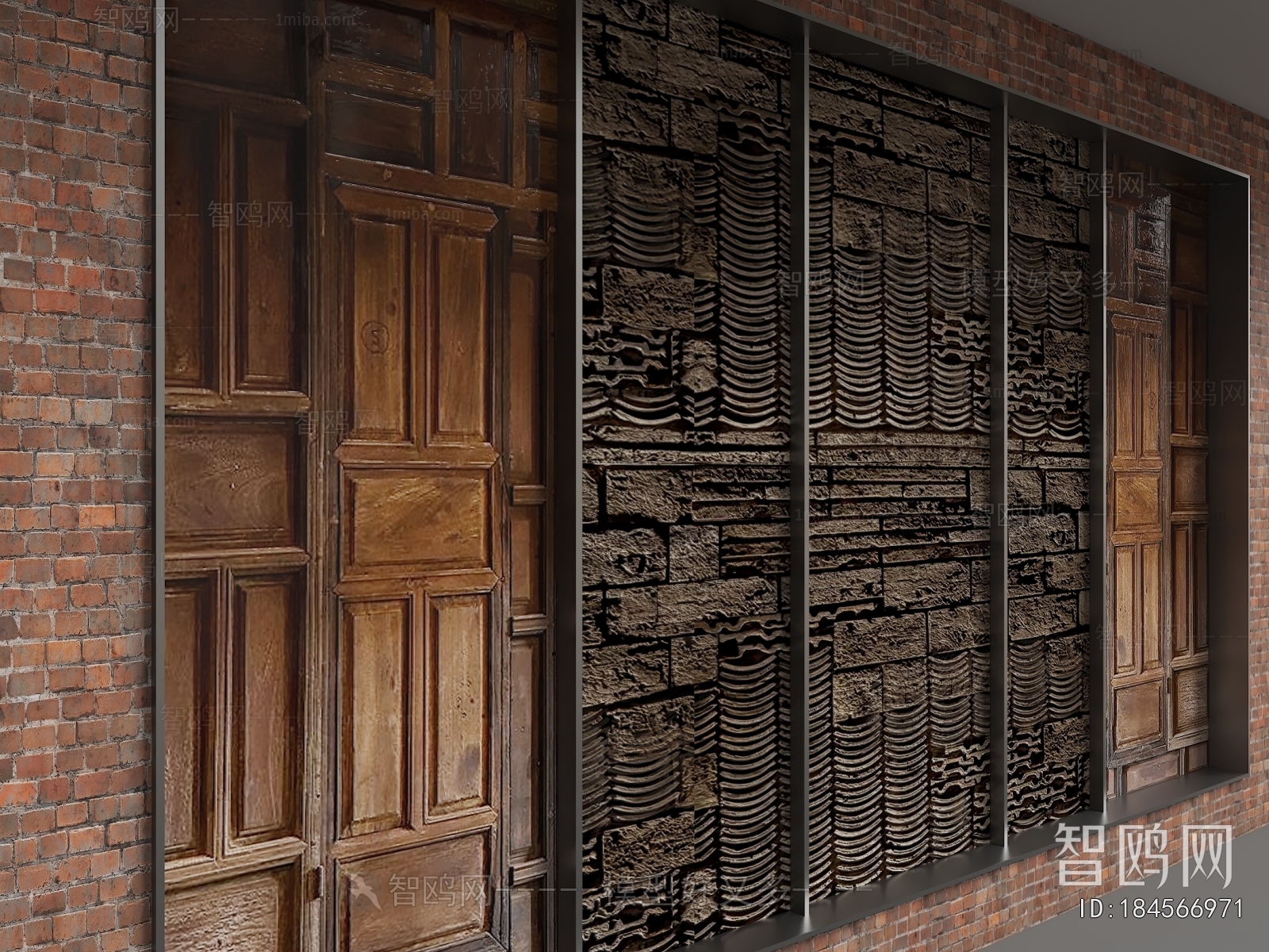 New Chinese Style TV Wall