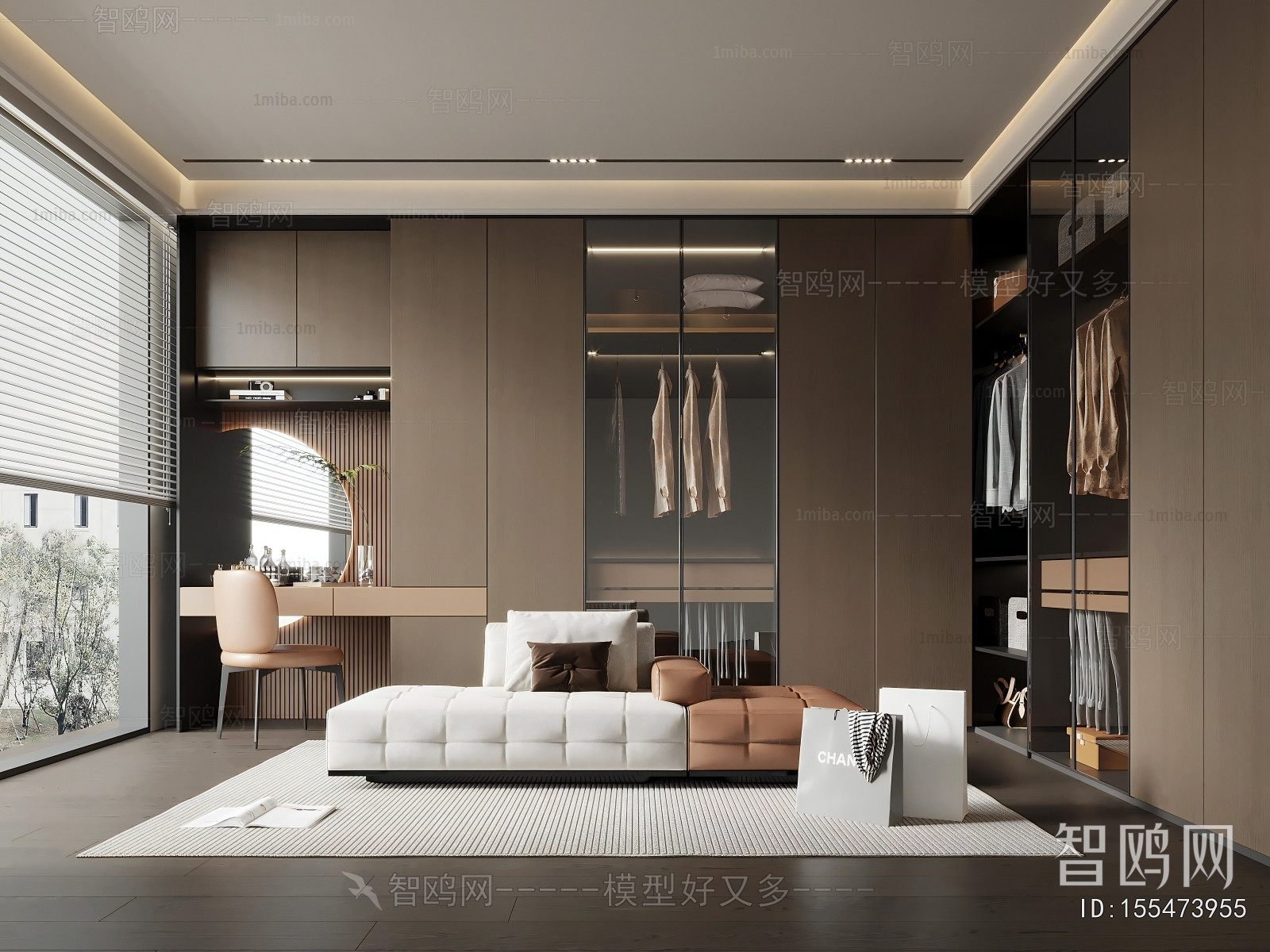 Modern Clothes Storage Area