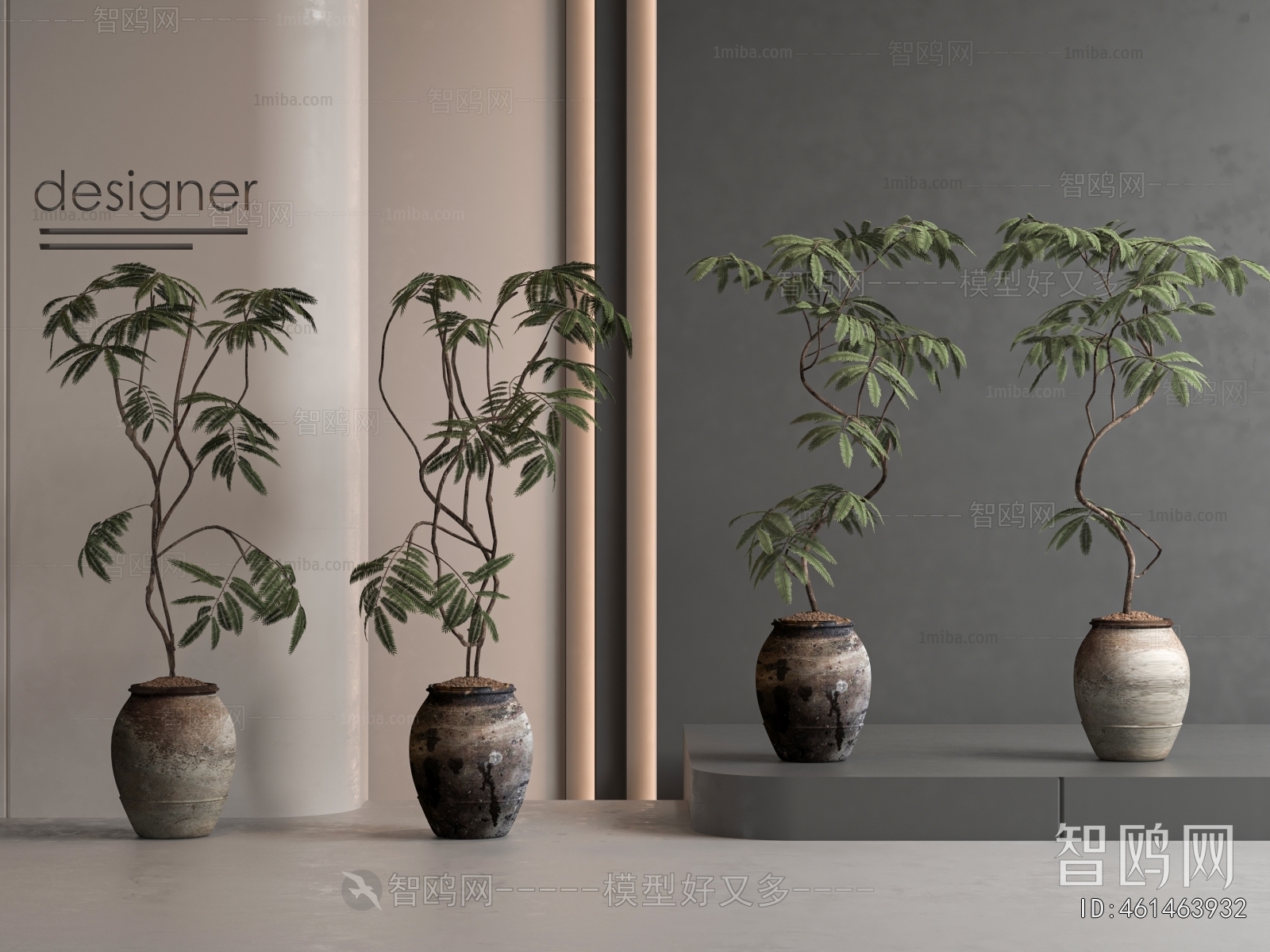 New Chinese Style Ground Green Plant Potted Plants