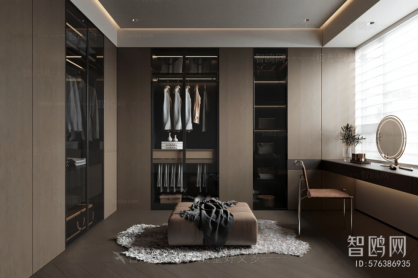 Modern Clothes Storage Area