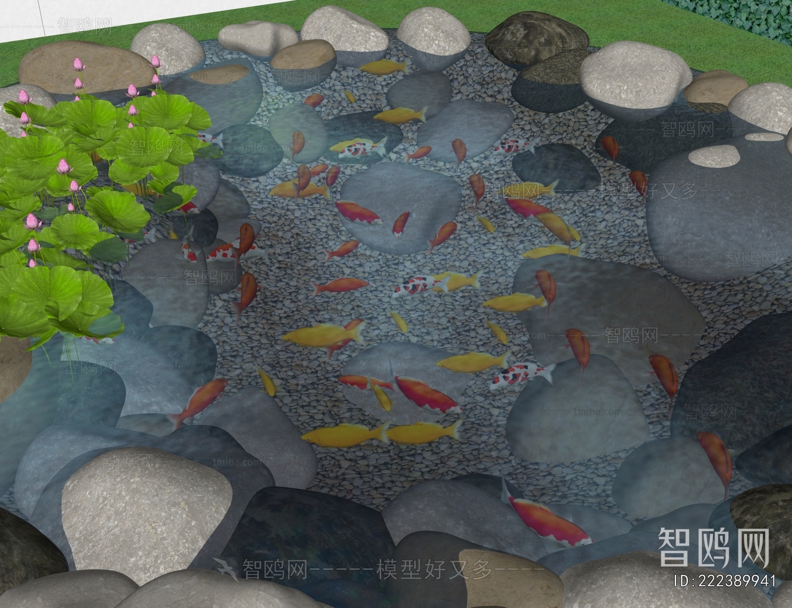 Modern Rockery Waterscape