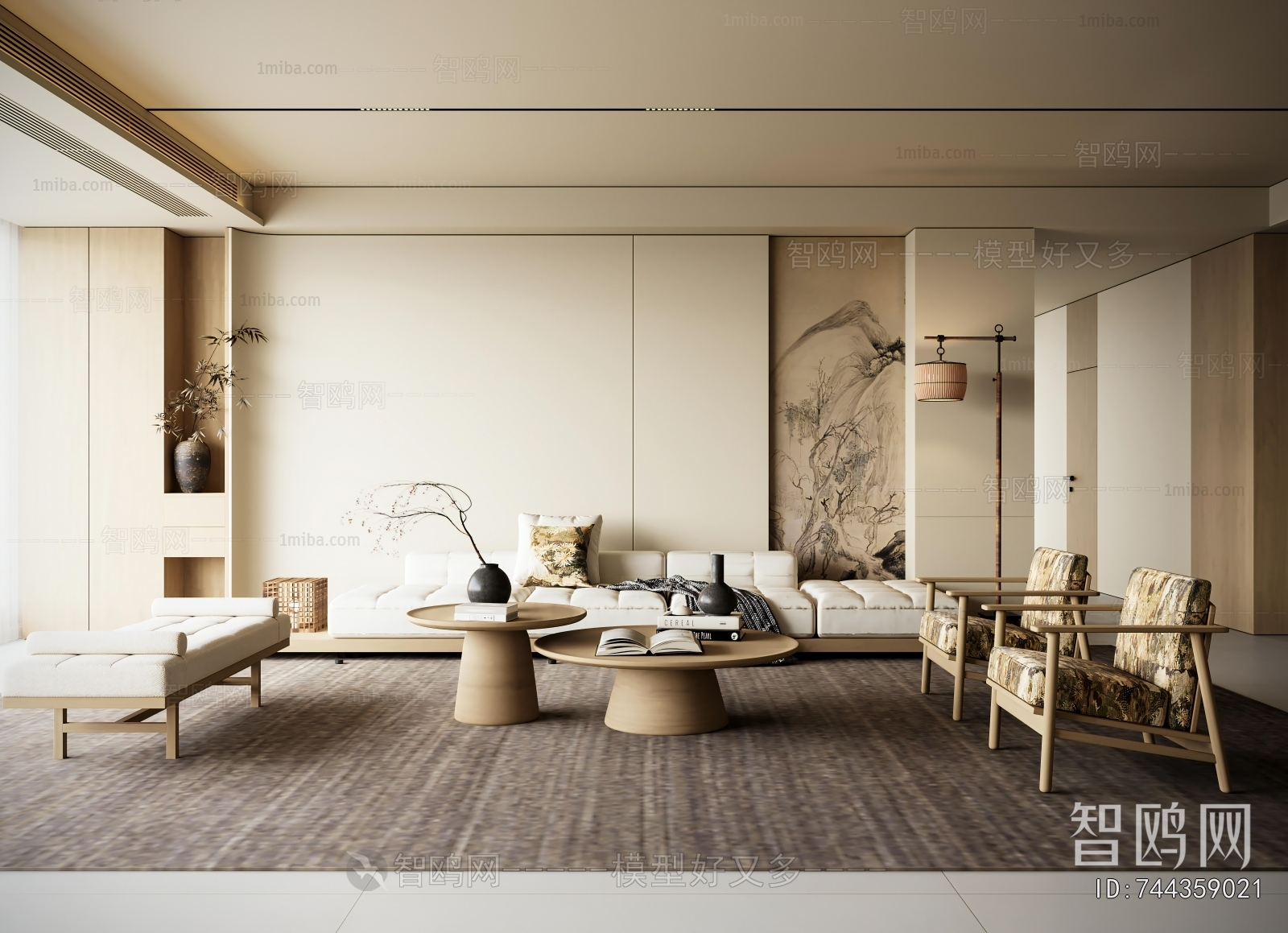 New Chinese Style A Living Room